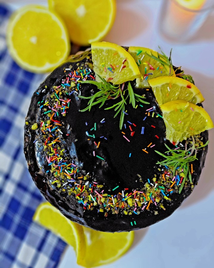 کیک پرتقال شکلاتی