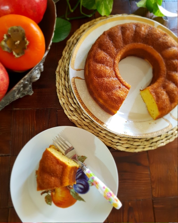 کیک کدو حلوایی با ماست