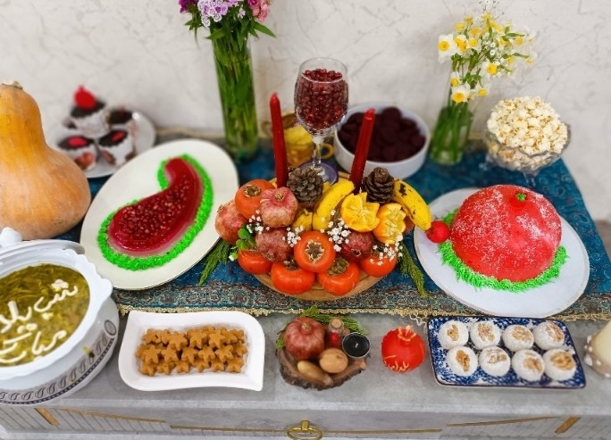میز شب یلدای پارسال 