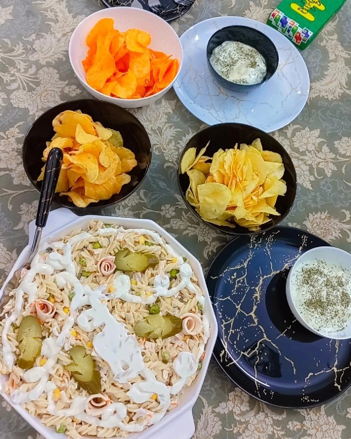 سالاد ماکارونی ساده