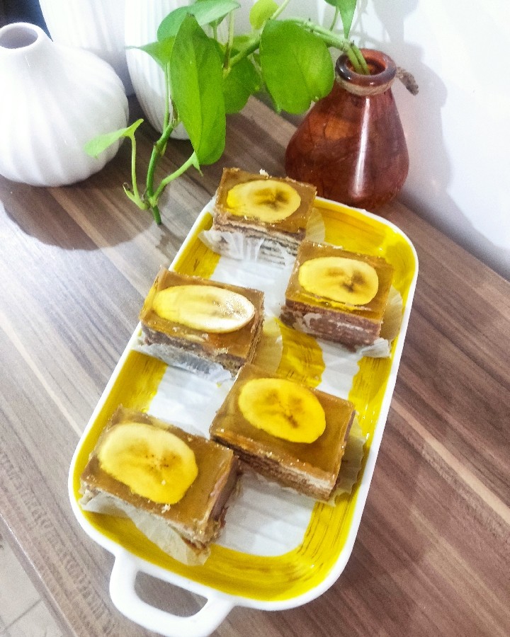 کیک یخچالی برشی