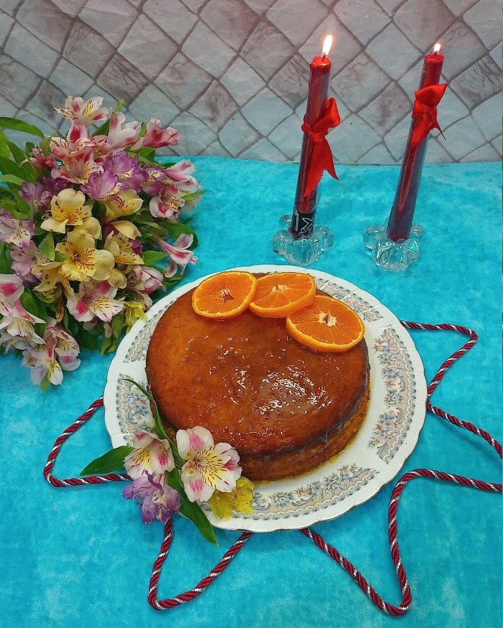 کیک پرتقالی جذاب