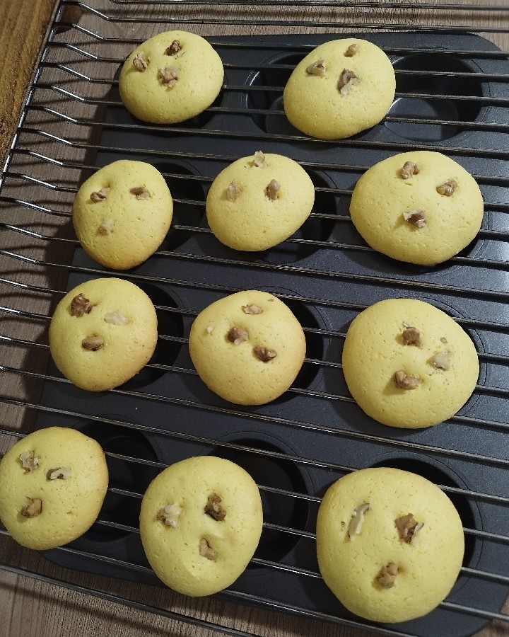 عکس مرحله 4 تهیه کوکی گردویی