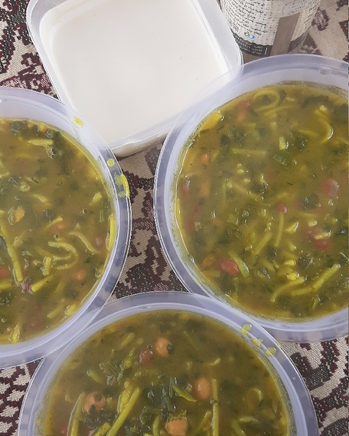 اش رشته توابعلی درست کردم 