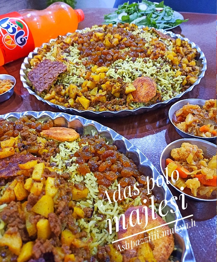 عدس پلو مجلسی 
