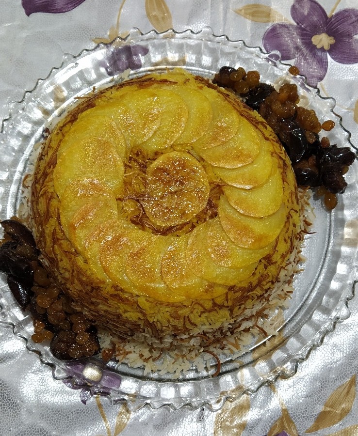 ته چین خوشگل  (رشته پلو)