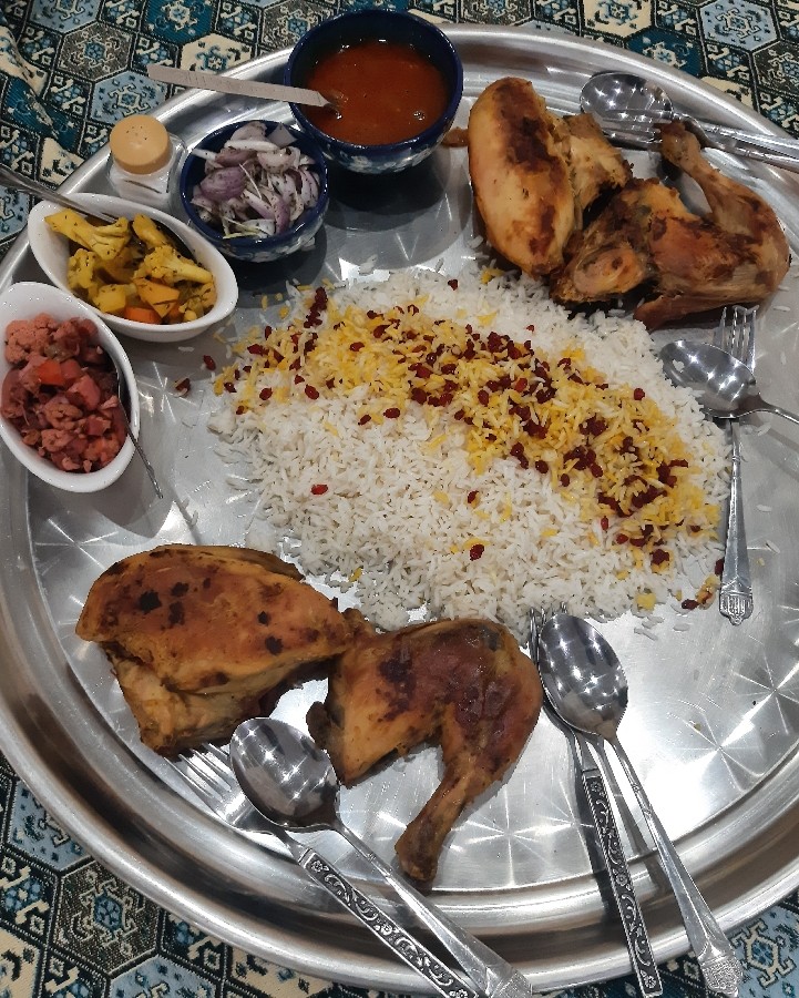 زرشک پلو با مرغ