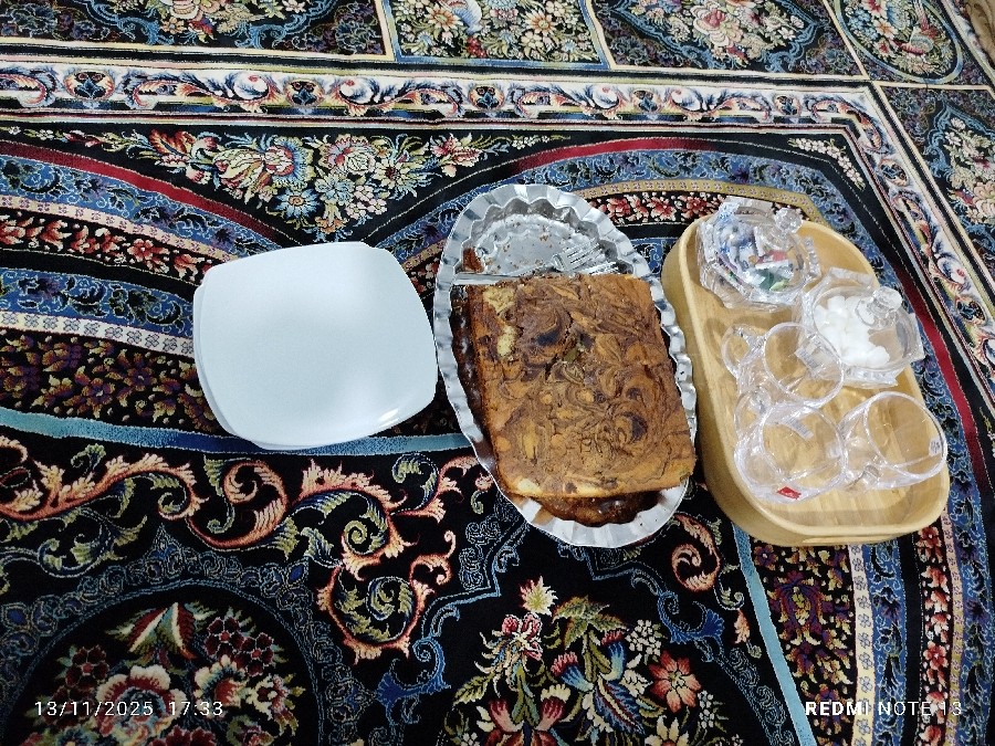 اینم ازکیک خوشمزه من جای همگی خالی 