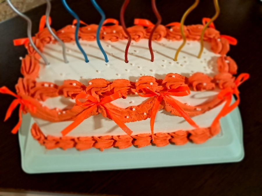 کیک تولدم با تاخیر#میلاد حضرت زهرا #روز زن #اسفنجی با دستور مه یاس#