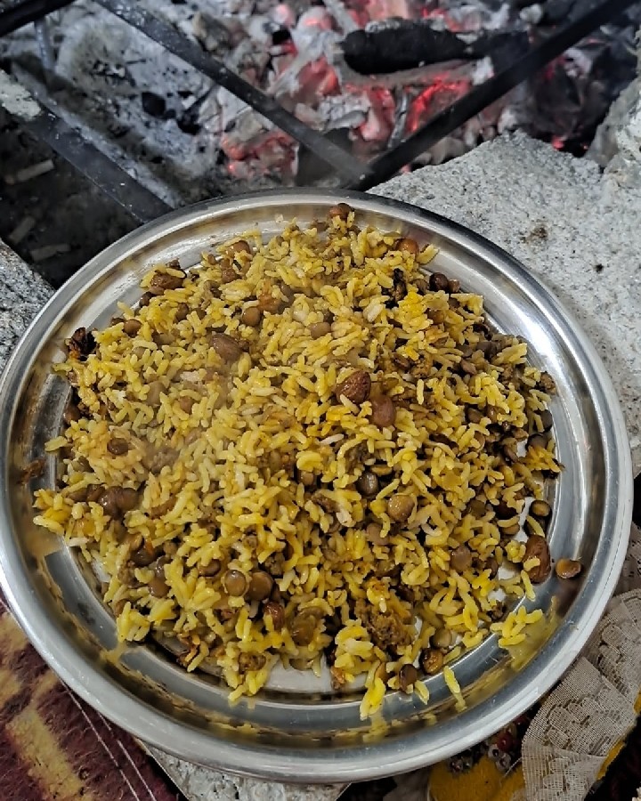 عدس پلوی آتیشی