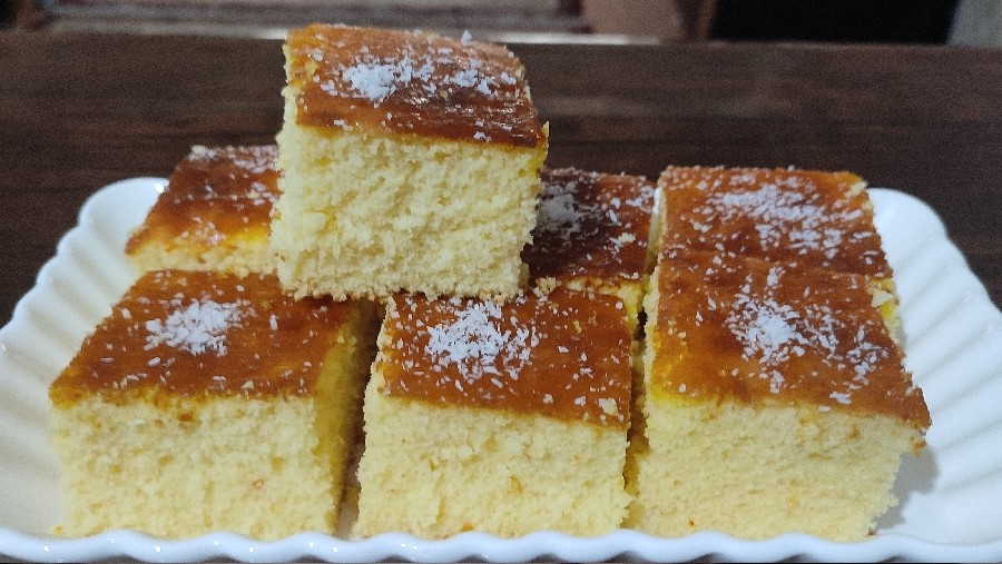 کیک تخته ای پرتقالی برای روز مادر ،لطفا ورق بزنید بافت و طعمش عالی شده