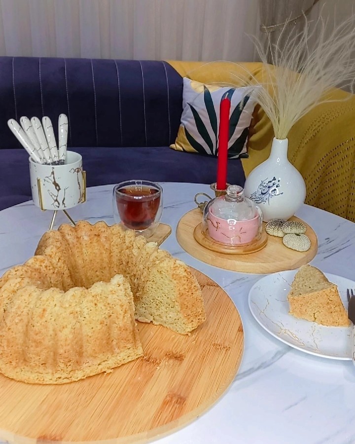 عکس کیک دارچینی