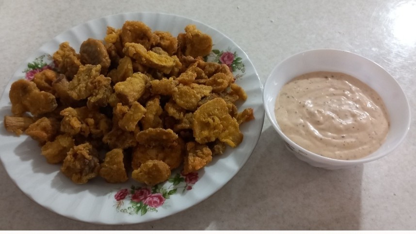 قارچ سوخاری خانگی با سس مخصوص 