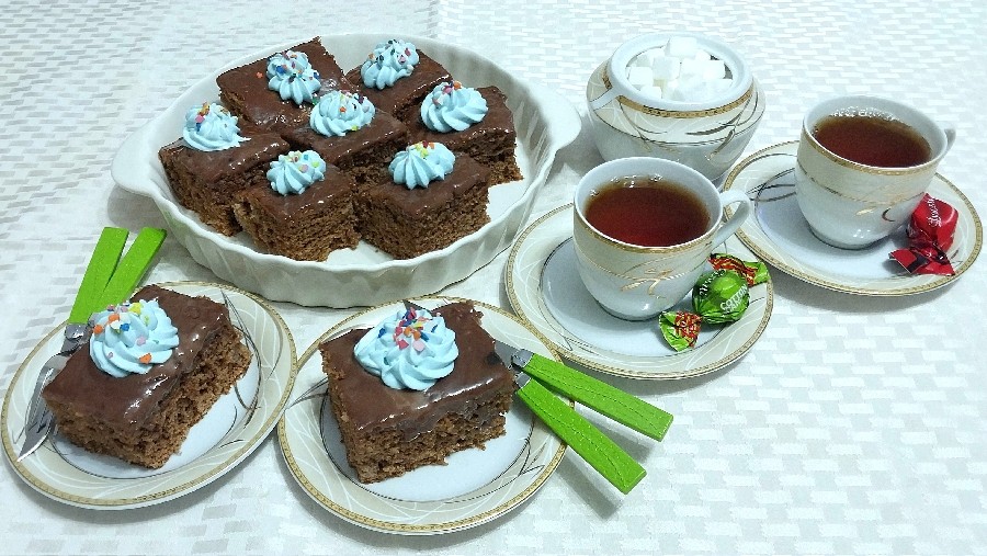 کیک قهوه کاکائویی