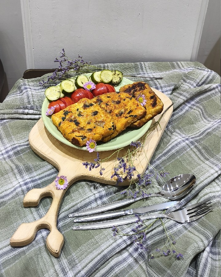 تست  کوکو سبزیجات 