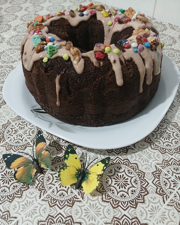 کیک شکلاتی ساده