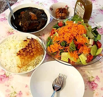 ناهار # خورشت تابیران # یه غذای خوشمزه و خوش عطر و طعم شمالی# جاتون سبز#