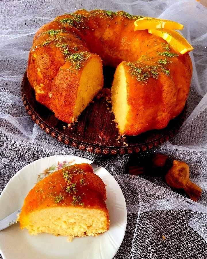 کیک پرتقال
☆با سس مخصوص☆