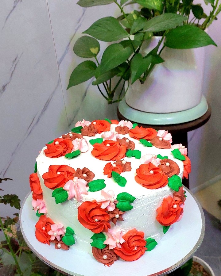 کیک خامه ای 