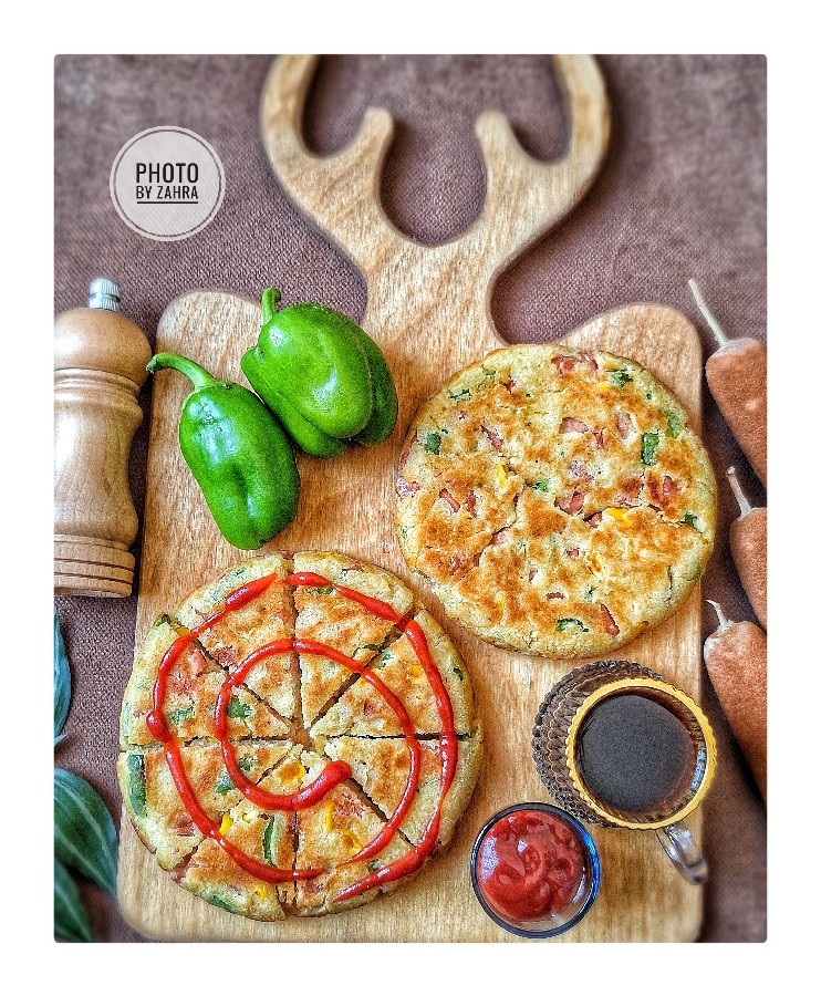 عکس پنکیک پیتزایی