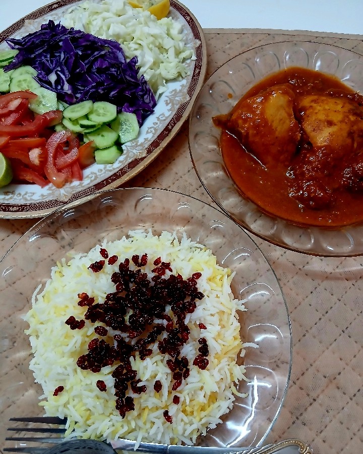 زرشک پلو با مرغ