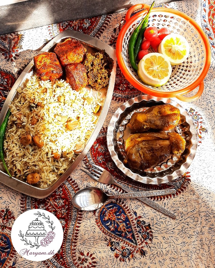 باقالی پلو با ماهی 