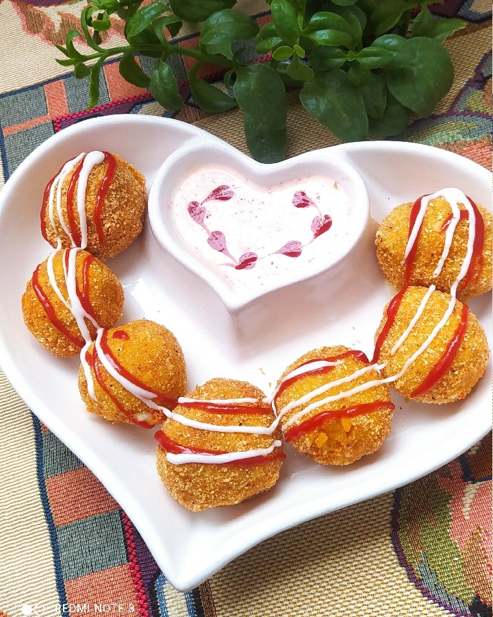 توپک سیب زمینی پنیری