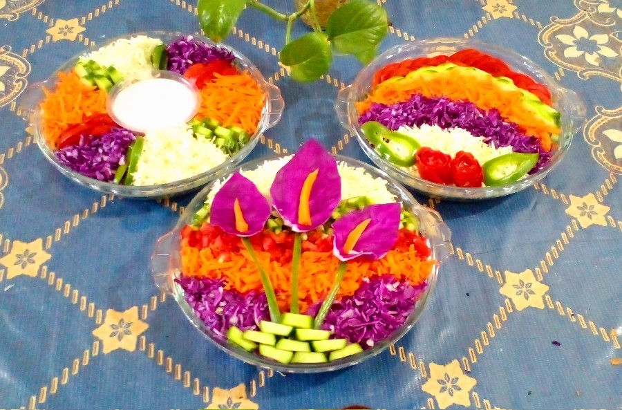 تزیین سالاد
