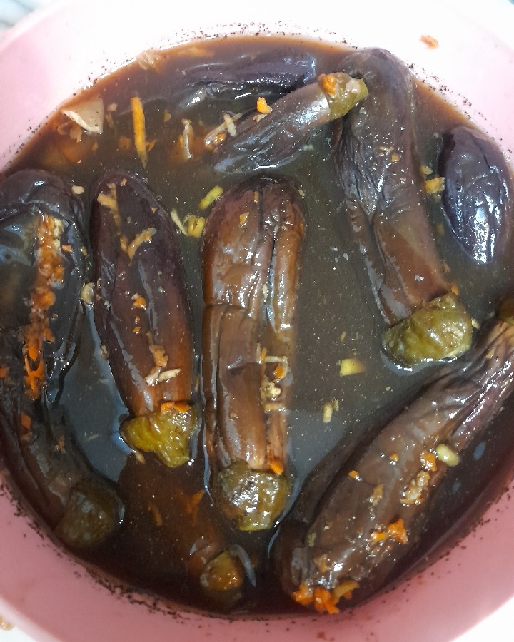 ترشی بادمجون شکم پر