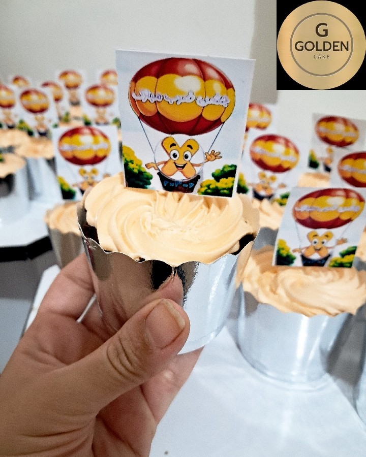 کاپ کیک جشن ضرب سفارش مدرسه تعداد۳۶عدد