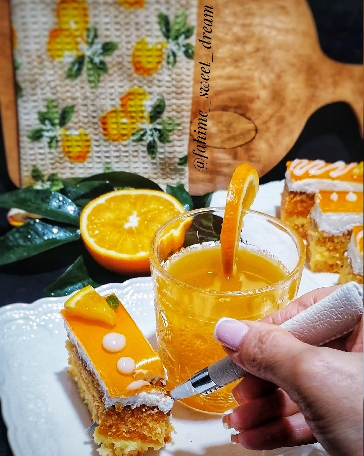 کیک تر پرتقالی 