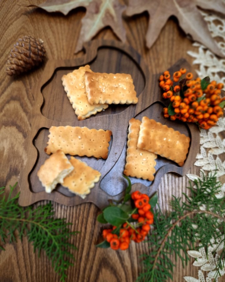 بیسکوییت نمکی ترد