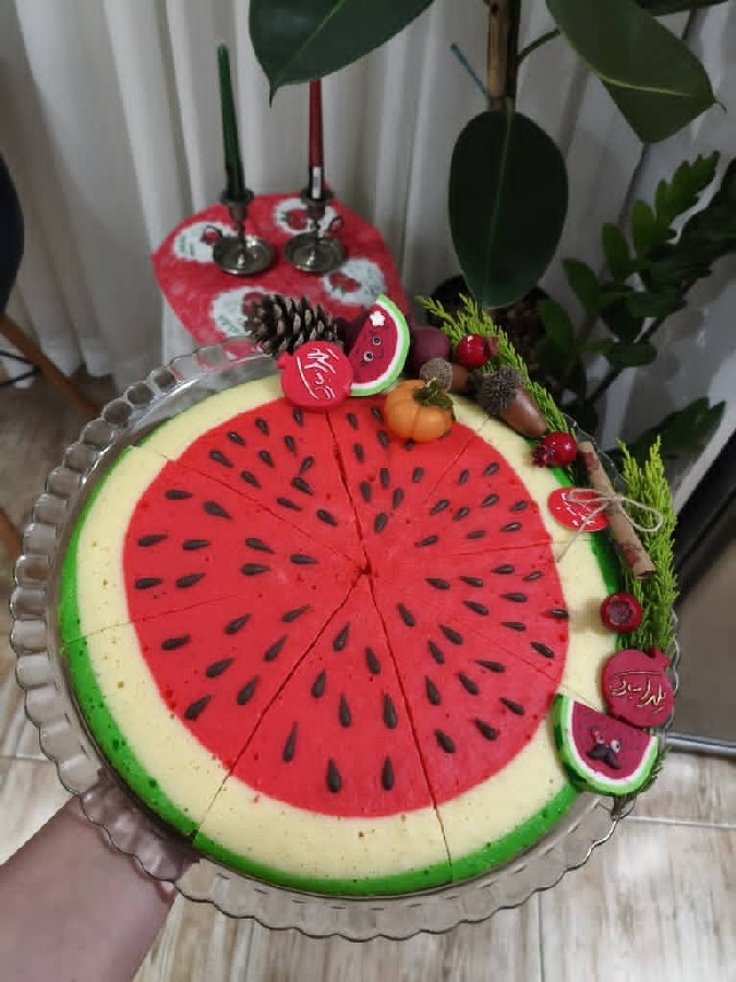 کیک تابه ای هندوانه