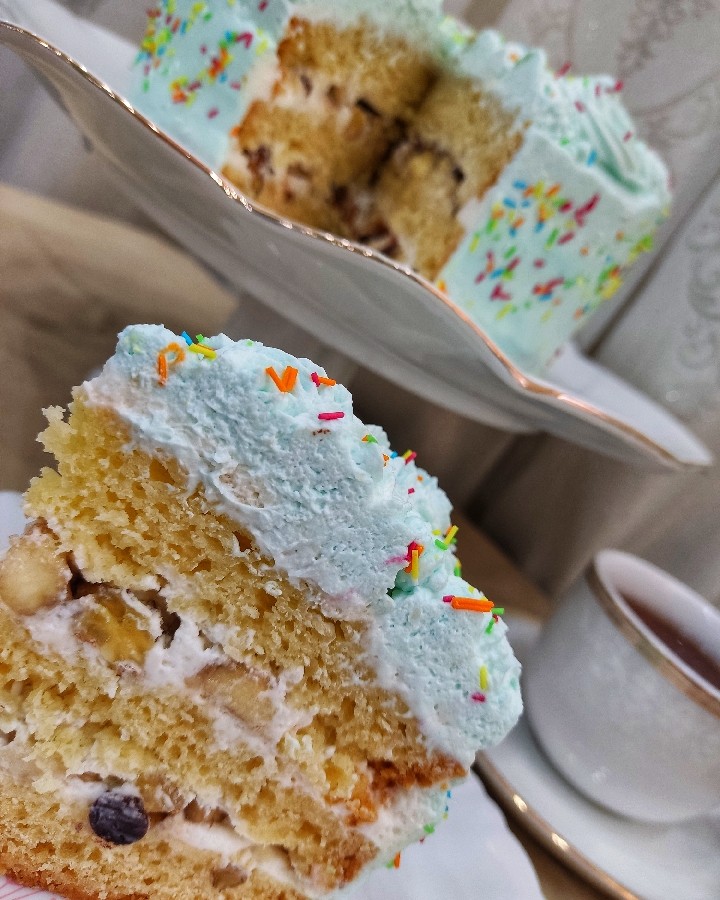 کیک خامه ای 