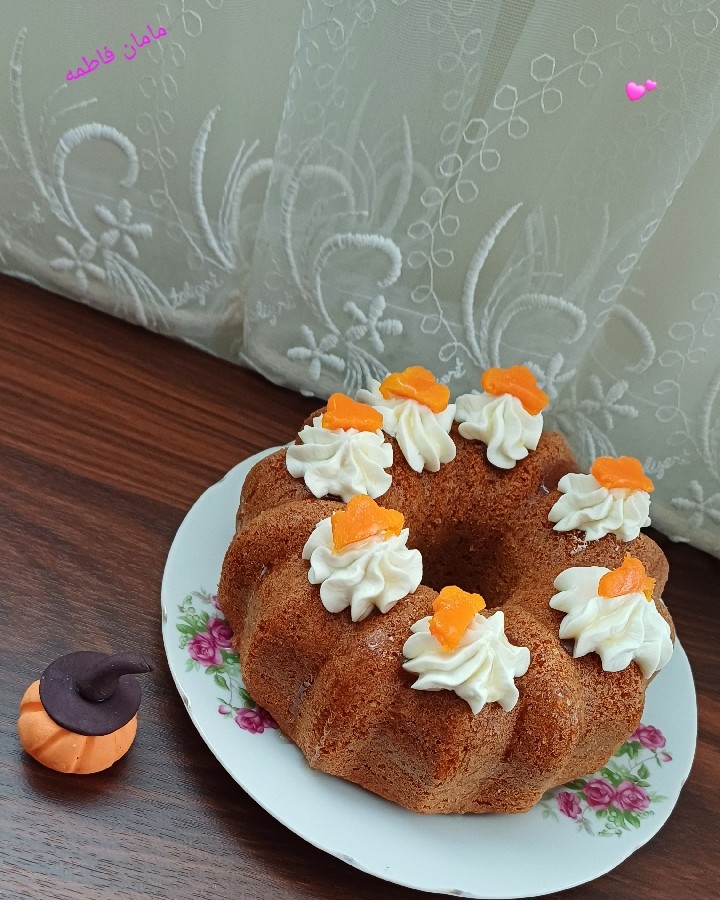 کیک کدو حلوایی وژله یلدایی 
