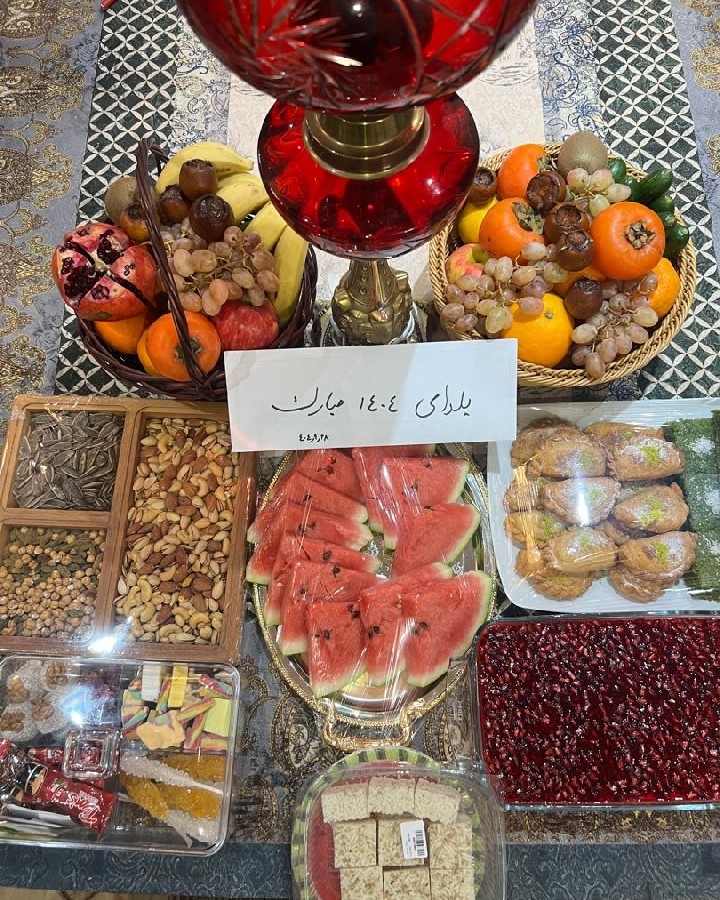 میز یلدایی ساده 