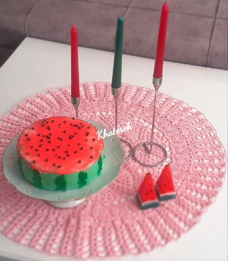 کیک هندوانه ای