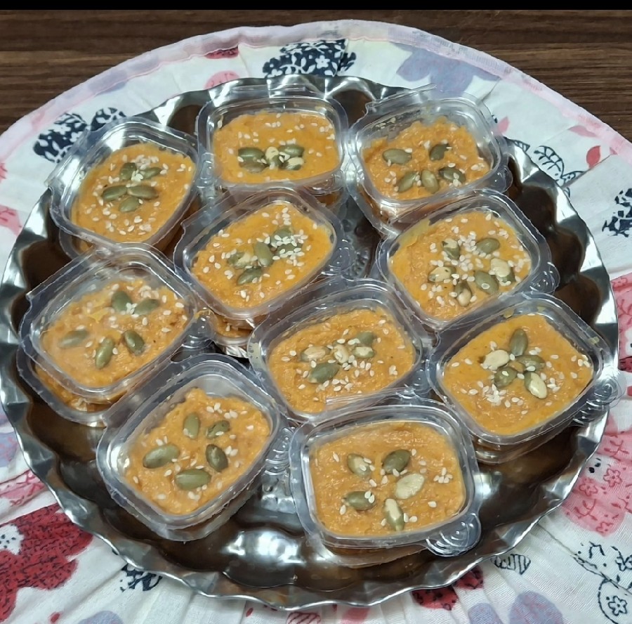 دسر پوره کدو حلویی