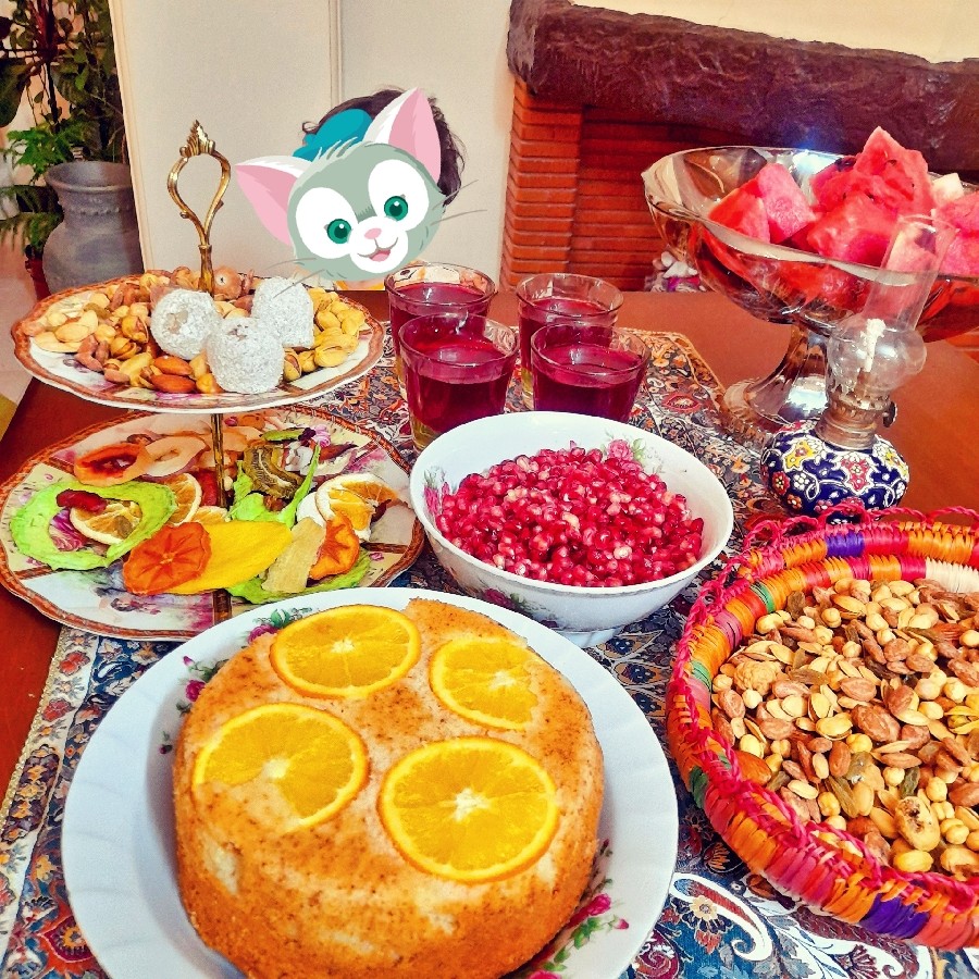 عکس کیک پرتقال وارونه