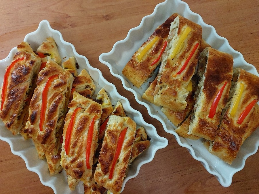 استرامبولی مرغ و گوشت