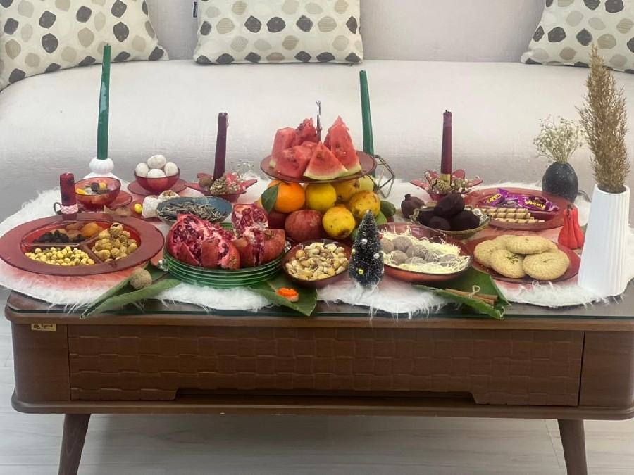 میز یلدای ساده خونه خودم 