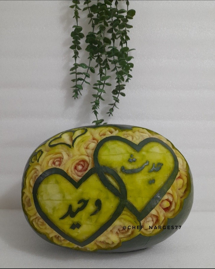 عکس حکاکی هندوانه 