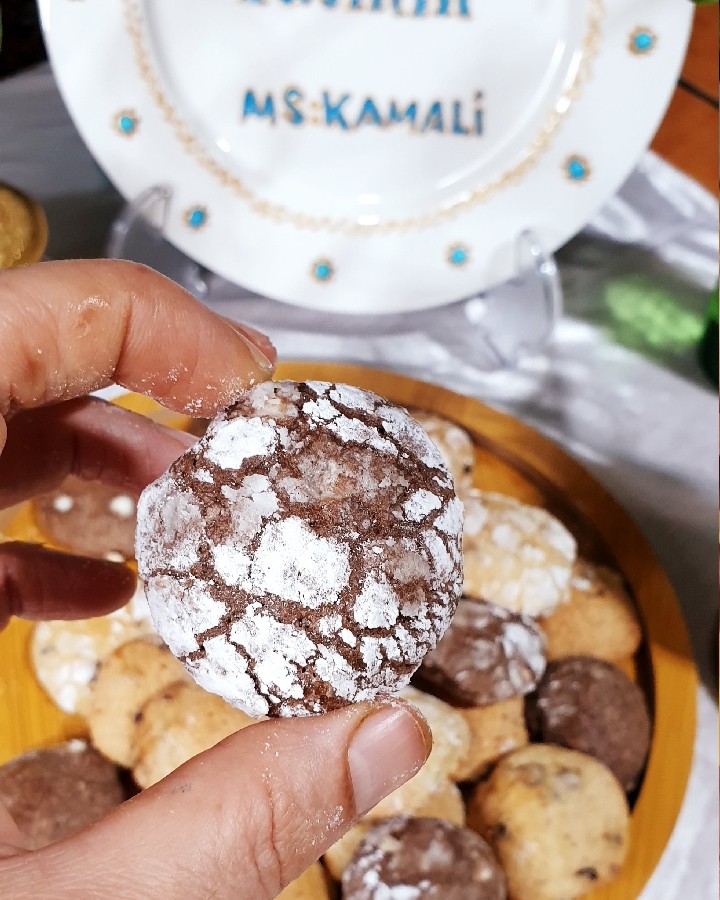 کوکی کرینگل وانیلی شکلاتی 