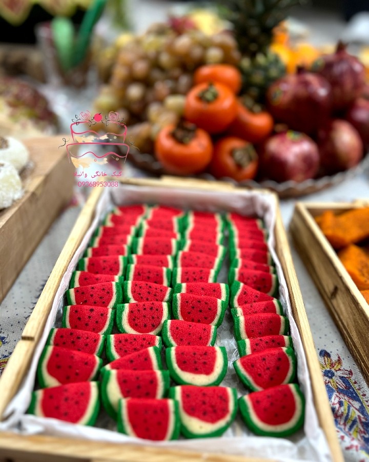 کوکی هندوانه یلدایی