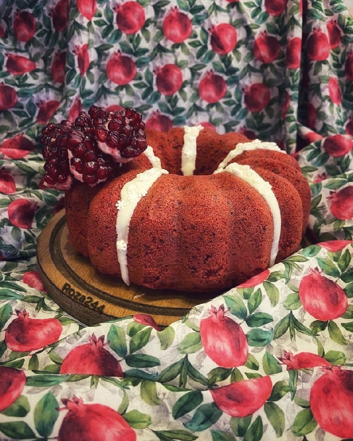 #کیک چغندر سفید و لبو