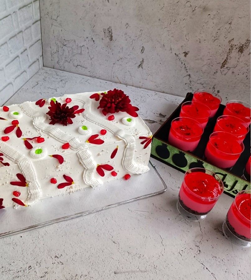 کیک و پودینگ یلدایی