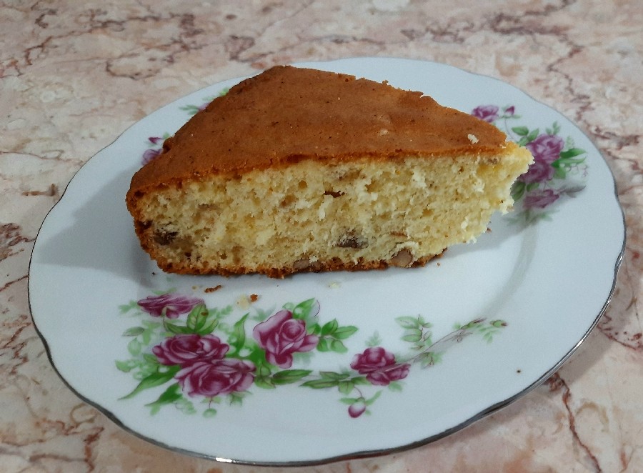 کیک پرتقال وگردو 