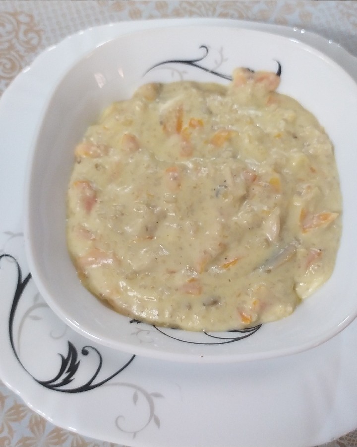 سوپ شیر و قارچ یا سوپ سفید