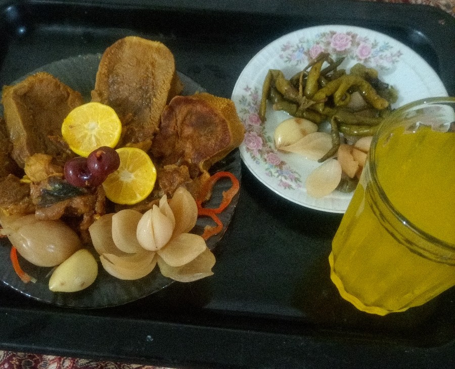 خوراک زبان شکوفه پز