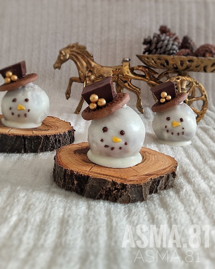 پاپس کیک آدم برفی 